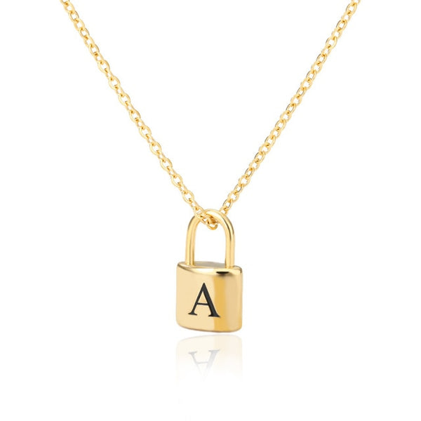 Alphabet Lock Necklace