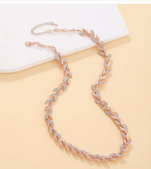 Rose gold necklace