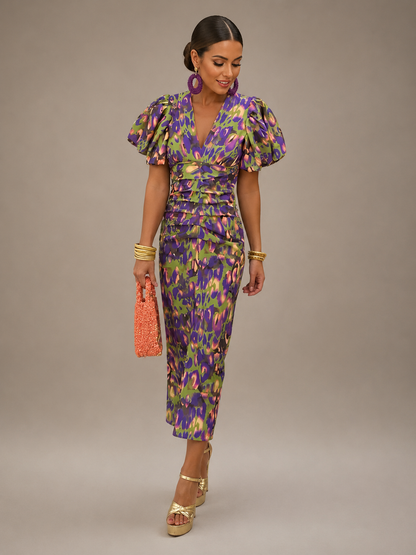 Aria | Floral Midi Dress