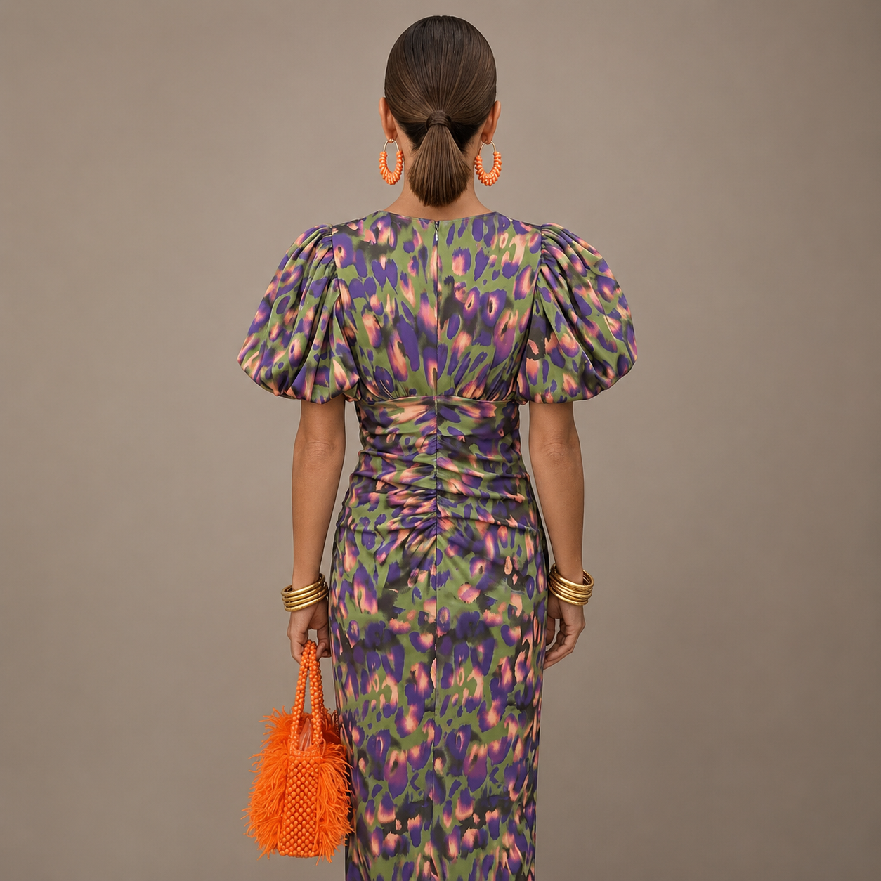 Aria | Floral Midi Dress
