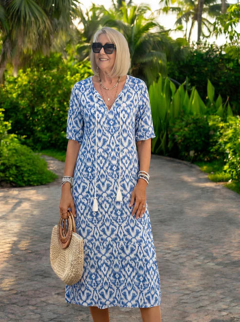 Luna | Boho Midi Dress