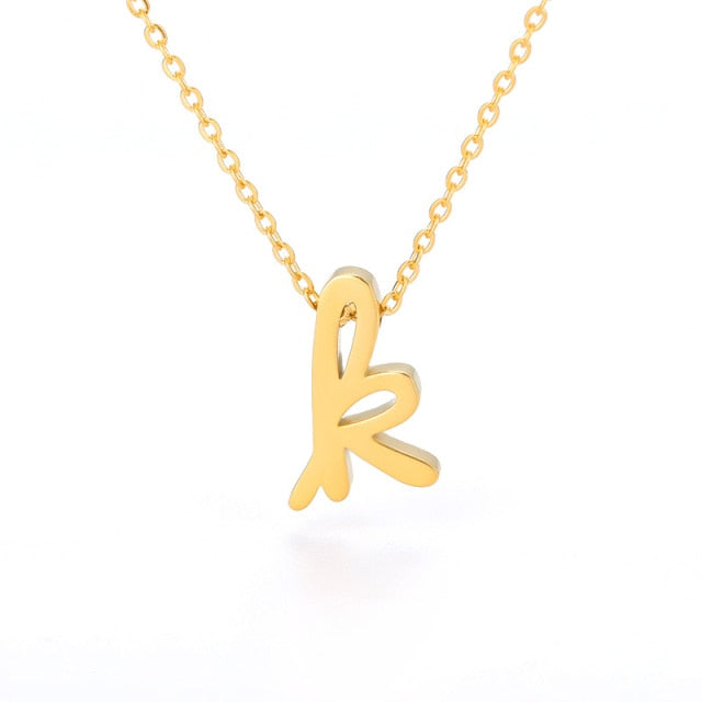 Mini Cursive Letter Necklace (Buy 1 Get 2 Free) Mix and Match