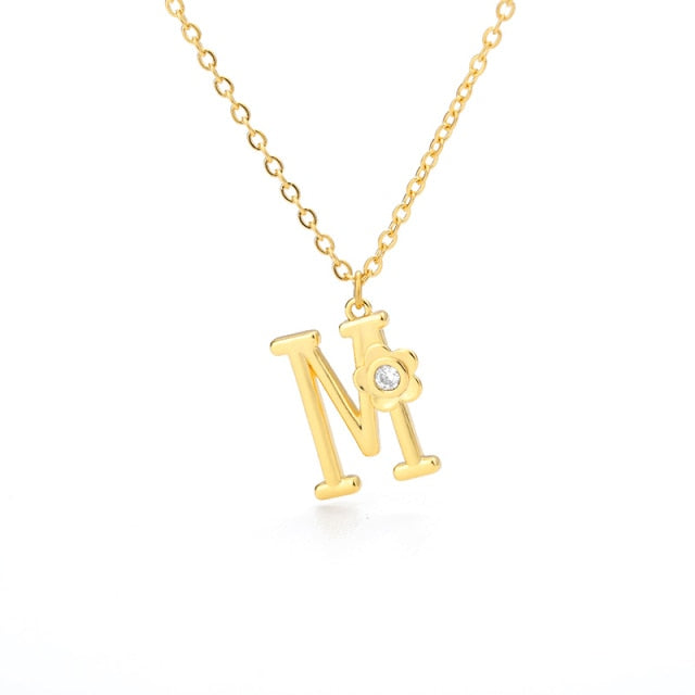 Mini Flower Letter Necklace (Buy 1 Get 2 Free) Mix and Match