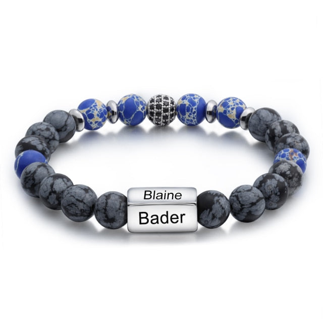 Custom 4 Name Beaded Bracelet - Gizado