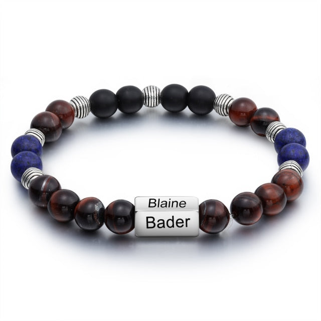 Custom 4 Name Beaded Bracelet - Gizado