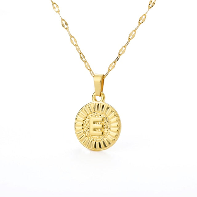 Mini Coin Letter Necklace (Buy 1 Get 2 Free) Mix and Match